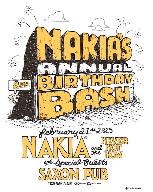 Nakia's Annual Birthday Bash Poster by Taylor Rushing