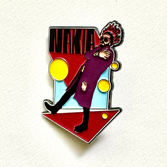 Nakia On Fire Enamel Pin