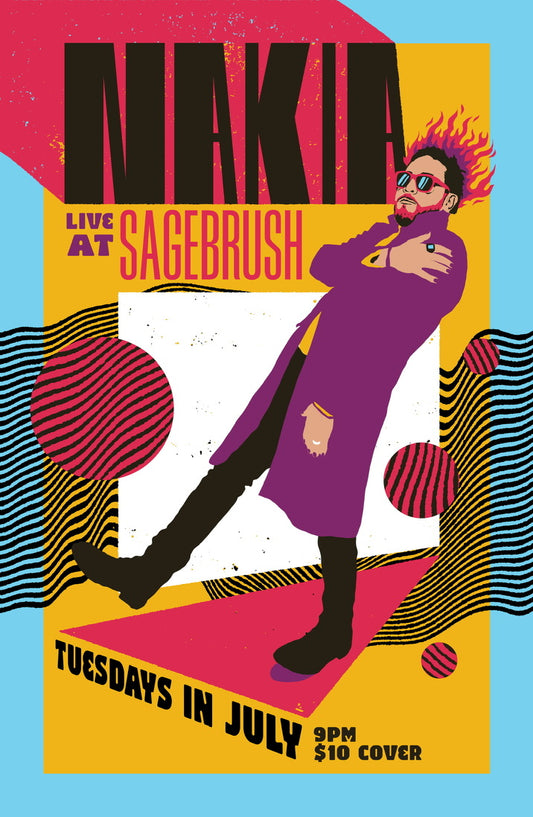 Nakia Sagebrush Residency Poster by Brad Bond